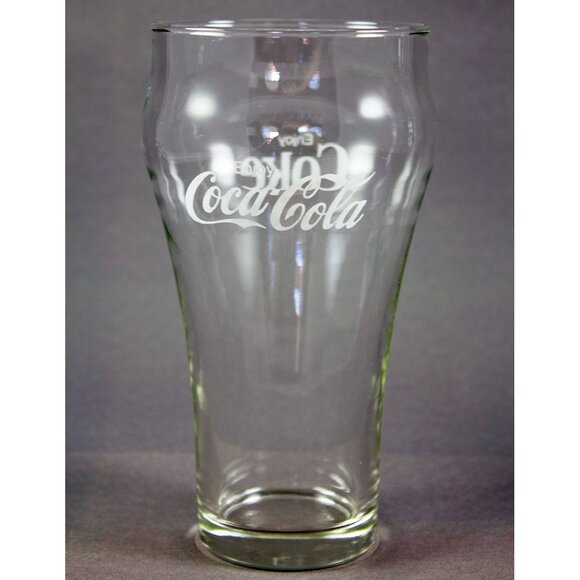 Vintage Enjoy Coca-Cola 12 oz Glasses Set of 2 Libbey Star Stamp 1960's - Picture 3 of 8